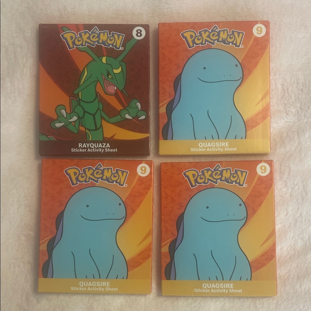 Pokémon cards- Rayquaza and Quagsire